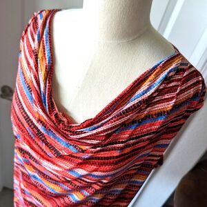 NWT Abstract Striped Print Top